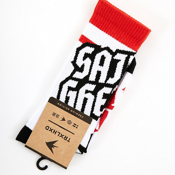 Носки TRAILHEAD 033 SAINTGHETTO Бело-красный 19