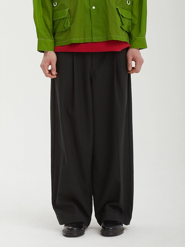 Брюки OBEY (Baggy fit) OLIVER PLEATED PANT PIRATE BLACK