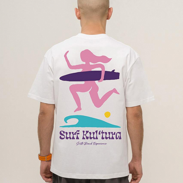 Футболка KUL'TURA "SURF KULTURA" белый