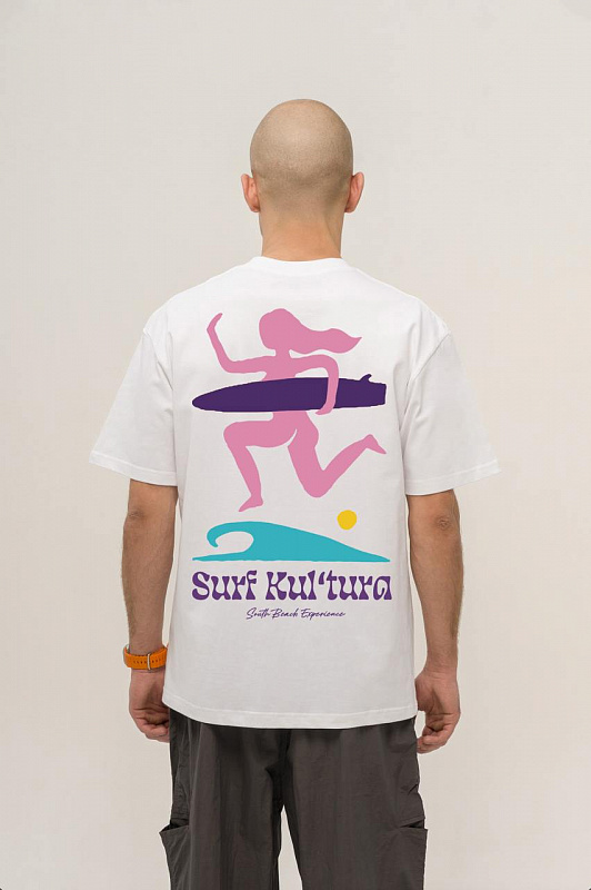 Футболка KUL'TURA "SURF KULTURA" белый