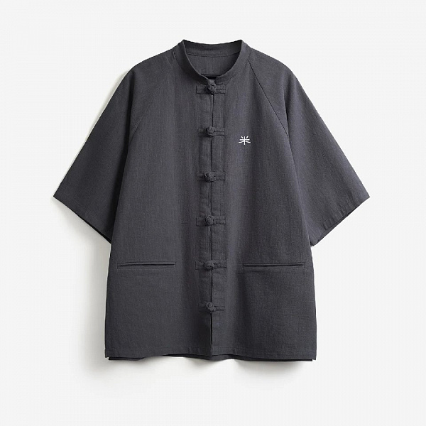 Рубашка RICE CHINESE SHIRT SHORT SLEVEE GRAFIT