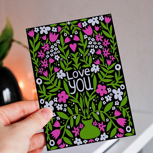 Открытка ST.FRIDAY SOCKS Дарить со словарем