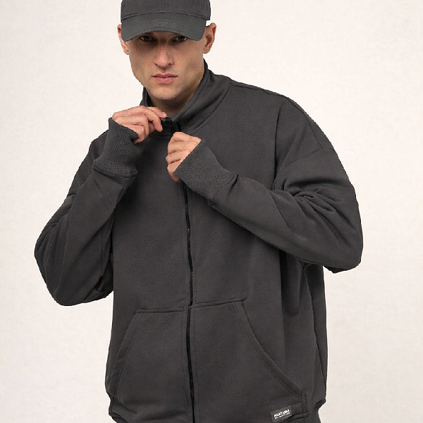 Толстовка KUL'TURA "ZIPPER" фуме