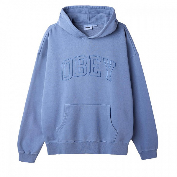 Толстовка OBEY PIGMENT COLLEGIATE EXTRA HEAVY HOOD PIGMENT DEWBERRY