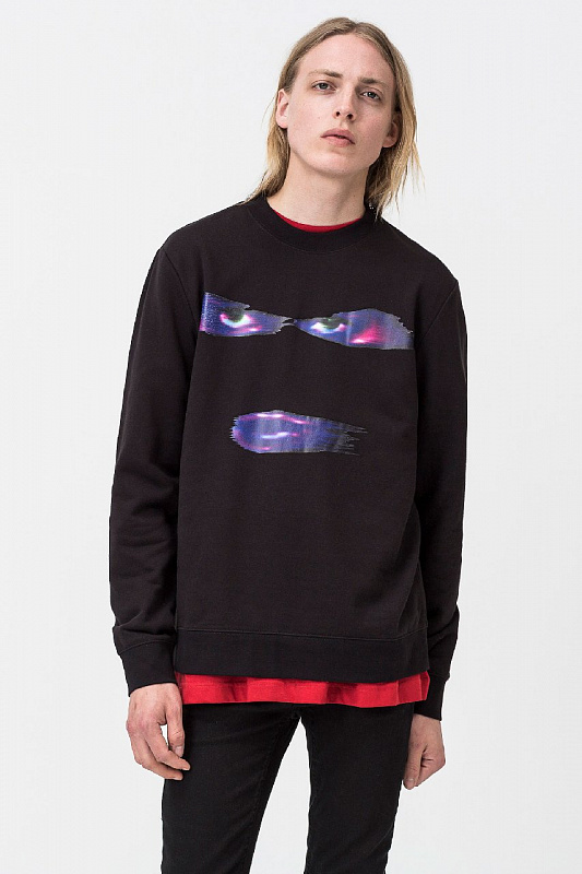 Свитшот Cheap Monday Worth sweat Balaclava eyes BLACK