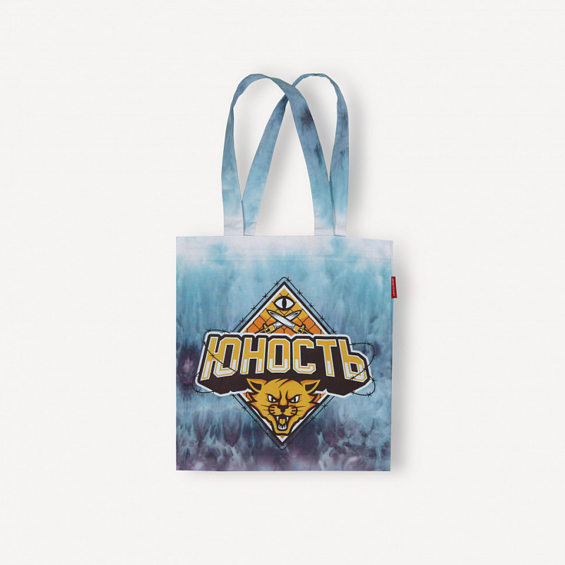 Сумка-шоппер ЮНОСТЬ™ «Team Spirit» Tie-Dye 10 Years Anniversary Белый