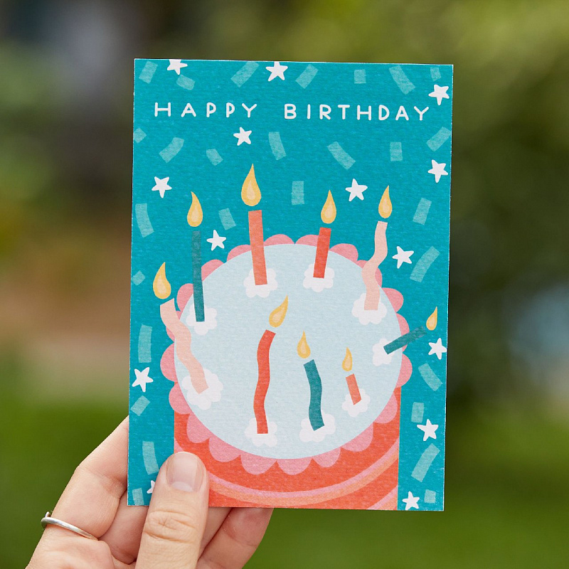 Открытка ST.FRIDAY Восемь пирогов и одна свечка!