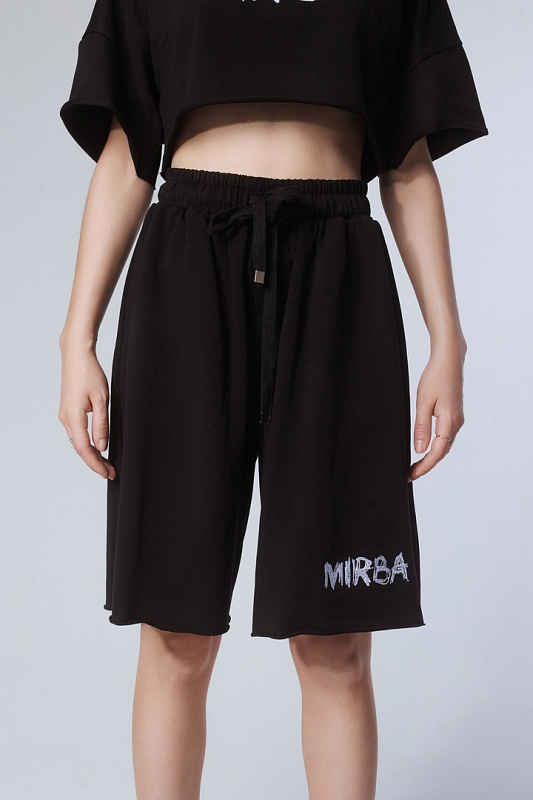 Шорты MIRBA SHORTS-LOGO Черный