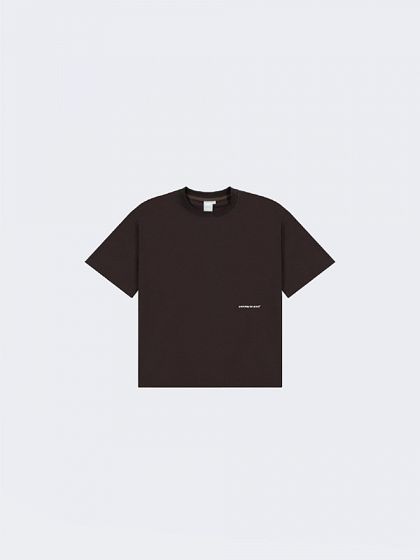 Футболка UNIFORM Boxy темно-коричневый