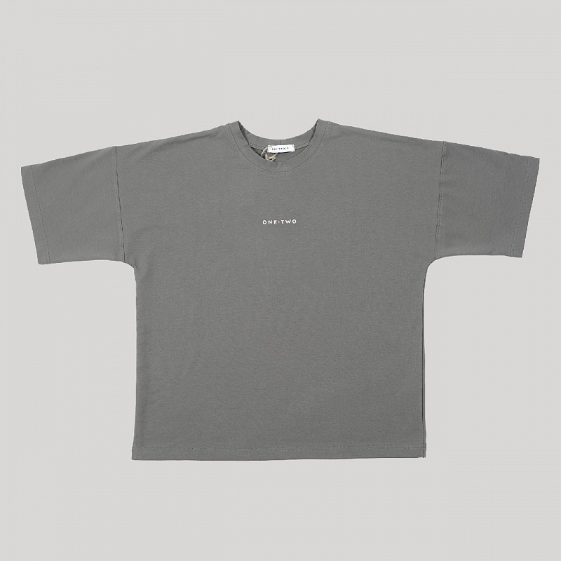 Футболка ONE TWO LOGO Pewter
