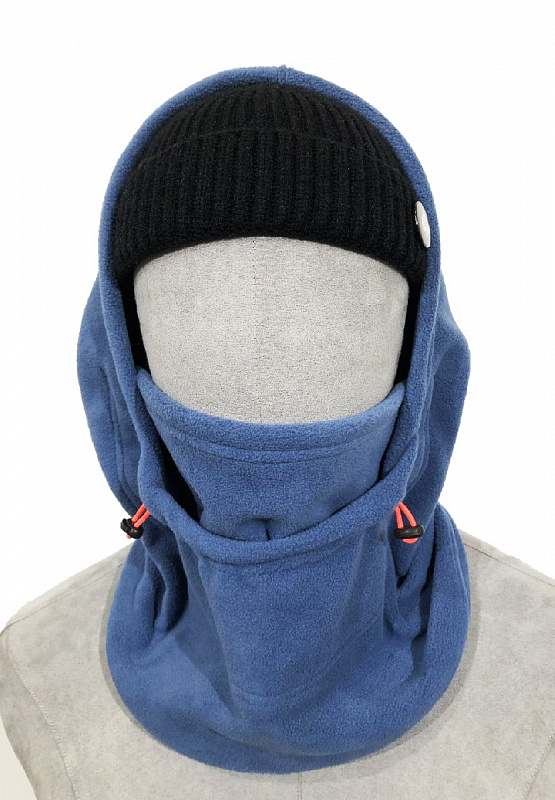 Балаклава  капюшон флисовый  МОЛОДОСТЬ синий