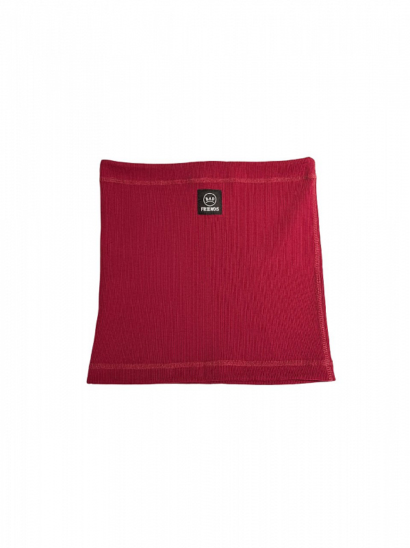 Шарф THE BAD FRIENDS Баф BAF 01 rib-knit фуксия