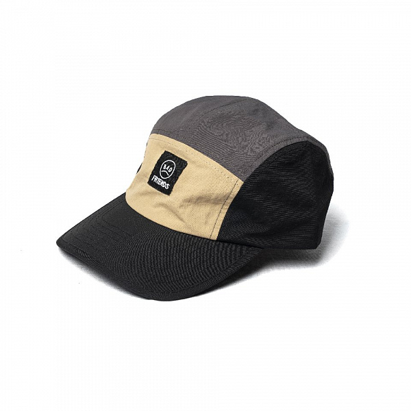 Кепка THE BAD FRIENDS 5-panel серый/черный/бежевый