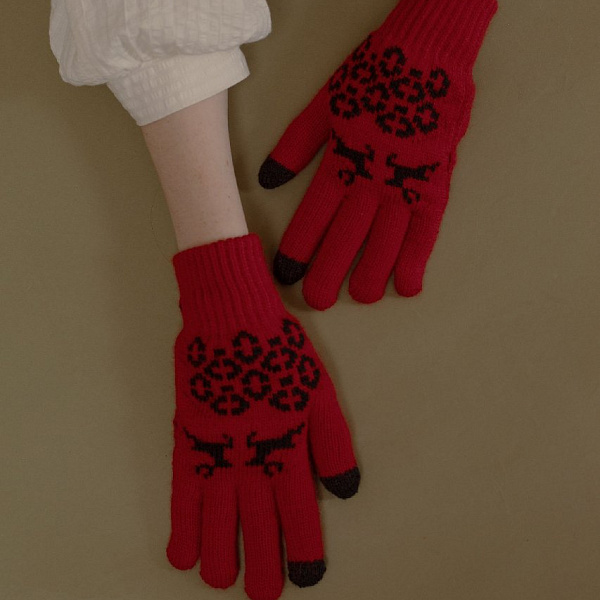 Перчатки St. Friday "Рождественские петроглифы"