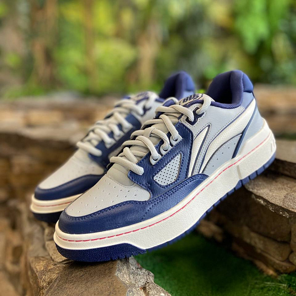 Кеды LI-NING BAD5 ROOKIE II harbor mist /naval academy/milk white синий/голубой/белый
