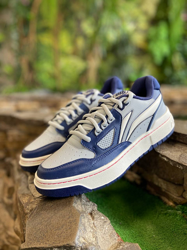 Кеды LI-NING BAD5 ROOKIE II harbor mist /naval academy/milk white синий/голубой/белый