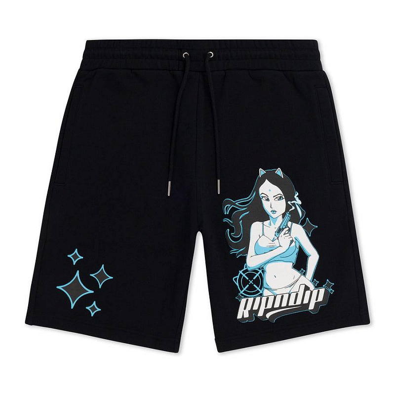 Шорты RIPNDIP DESPERADO SWEAT SHORTS BLACK