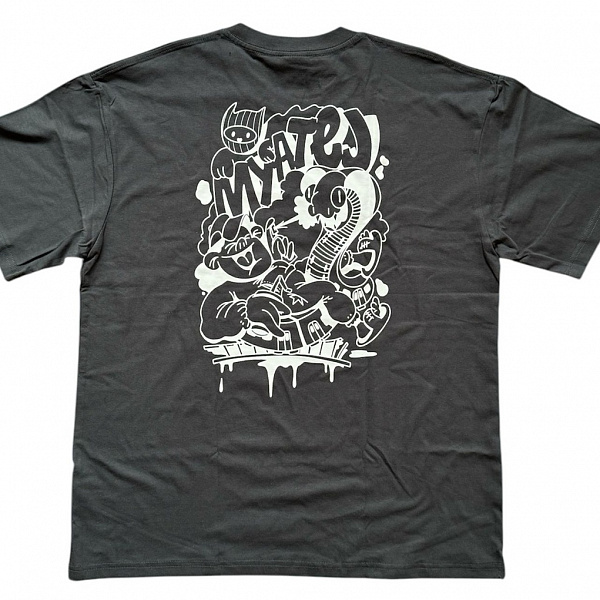 Футболка МЯТЕЖ "ЖОПСА ПАРА" оверсайз Shark Skin