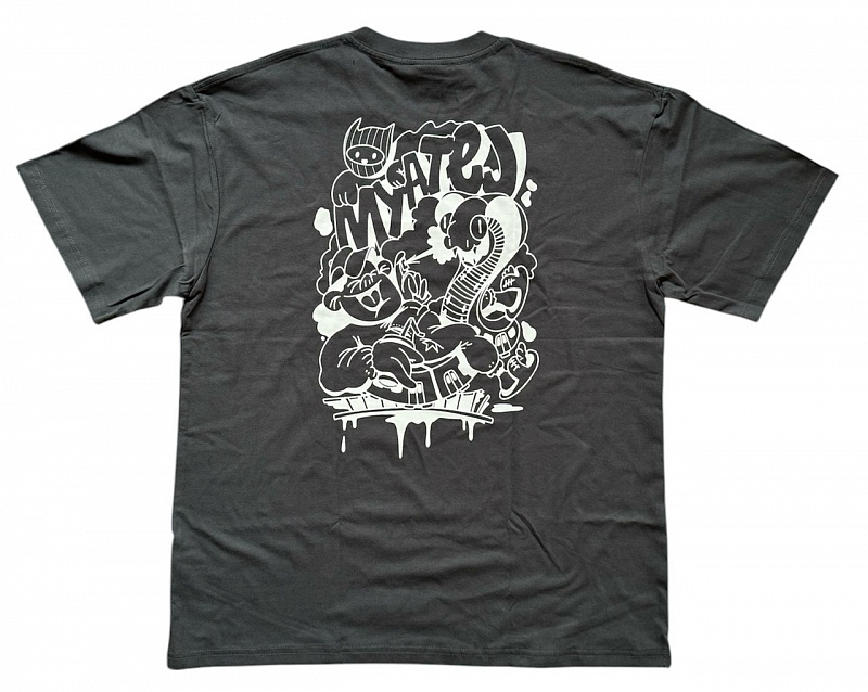 Футболка МЯТЕЖ "ЖОПСА ПАРА" оверсайз Shark Skin