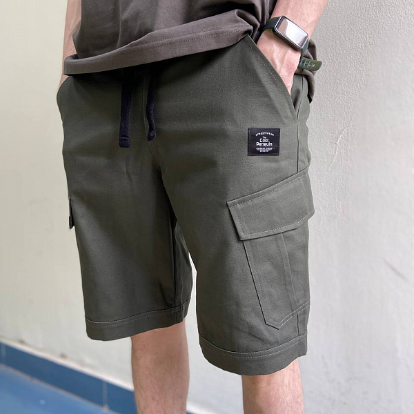 Шорты COOL PENGUIN Dark Olive Canvas