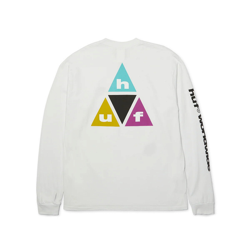 Лонгслив HUF PRISM TT LS TEE WHITE
