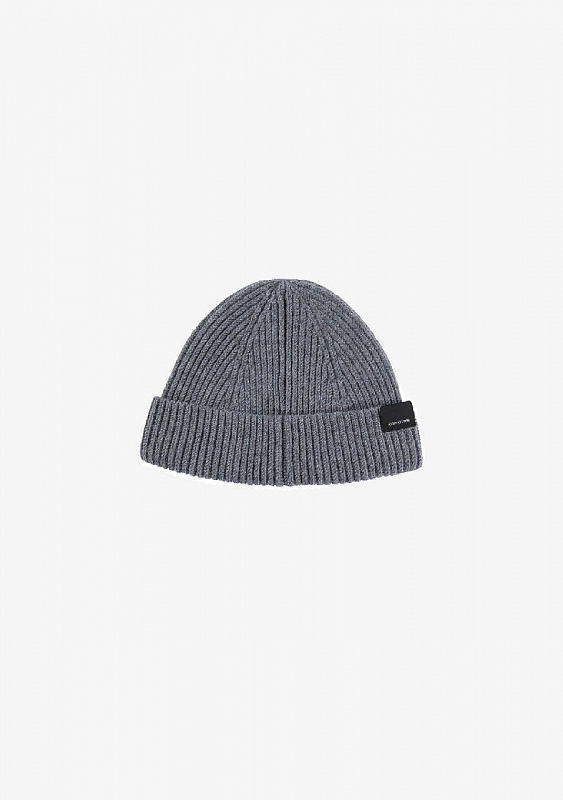 Шапка KRAKATAU Pu58-2 укороченная бини серый меланж