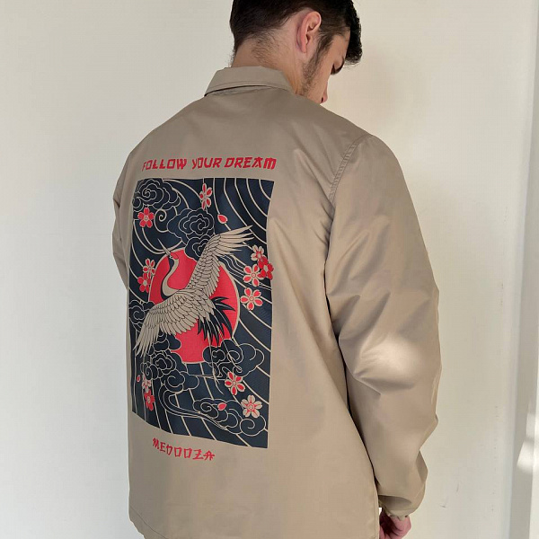 Куртка MEDOOZA Коуч "Журавль" бежевый