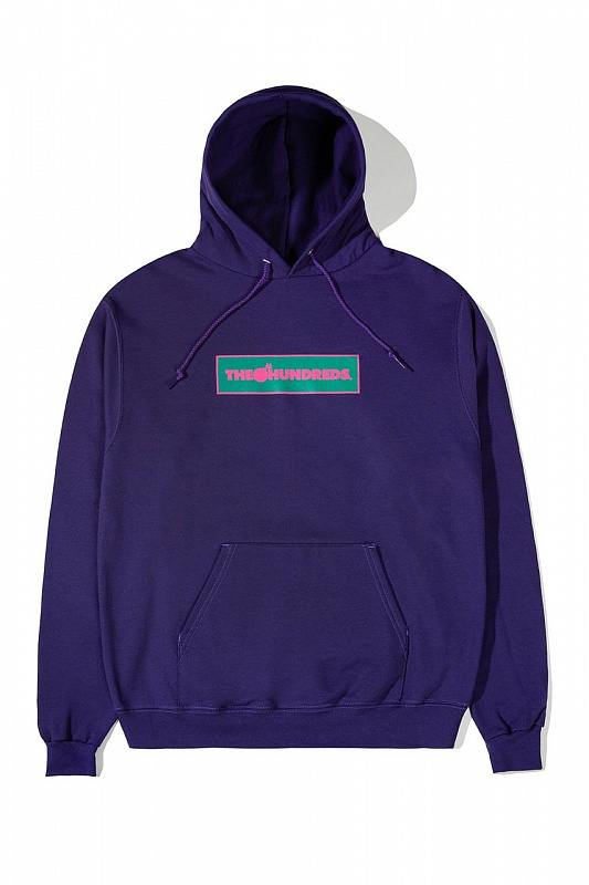 Толстовка The Hundreds с капюшоном Corners Pullover PURPLE
