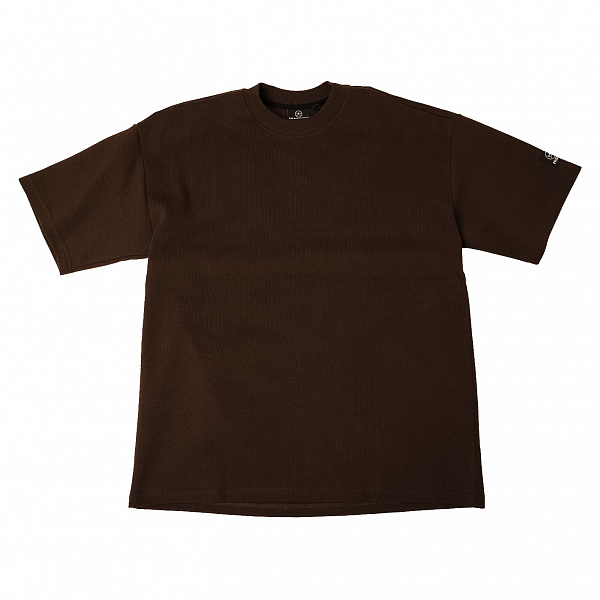 Футболка THE BAD FRIENDS Basic left sleeve logo doubleface коричневый