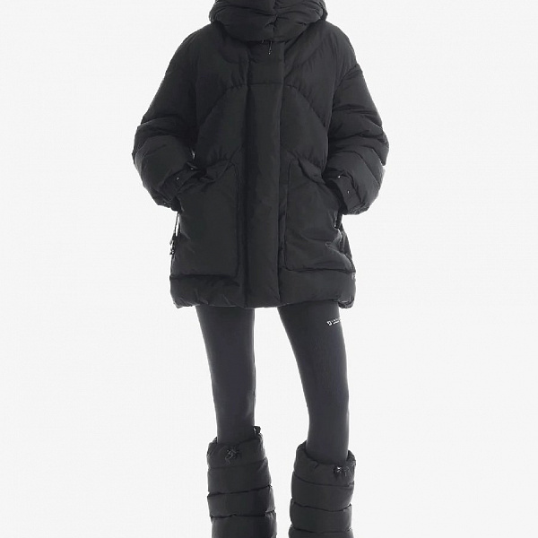 Пуховик  KRAKATAU Qw538-1 AMERY чёрный