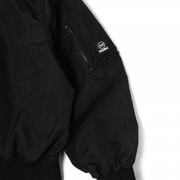 Бомбер THE BAD FRIENDS Basic Light Jacket черный