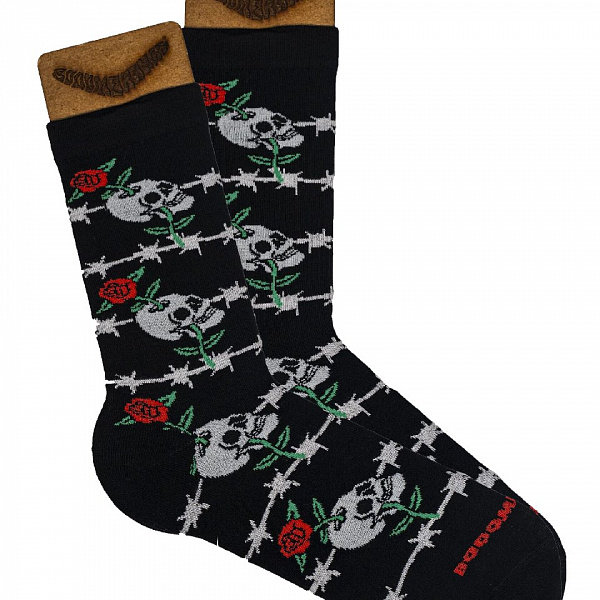 Носки BOOOMERANGS (Череп) Черный