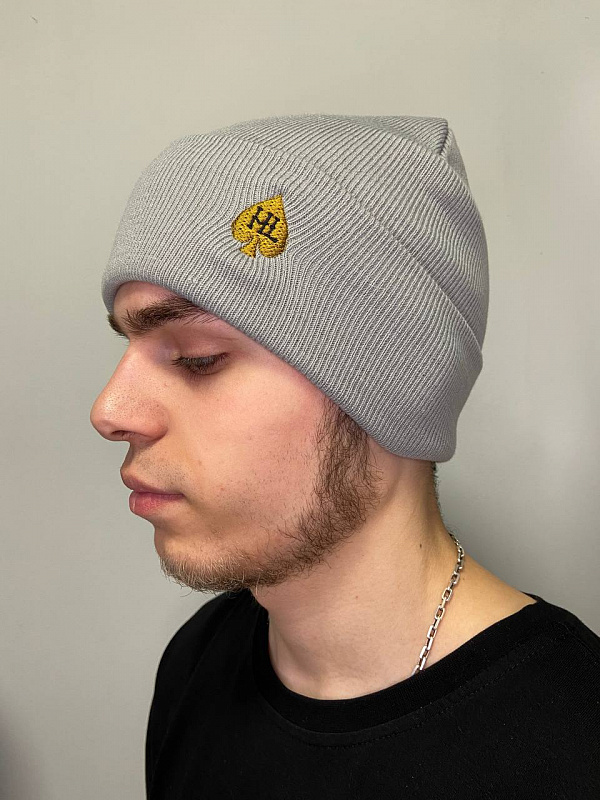 Шапка HARD LUNCH бини B-U-11 HL grey