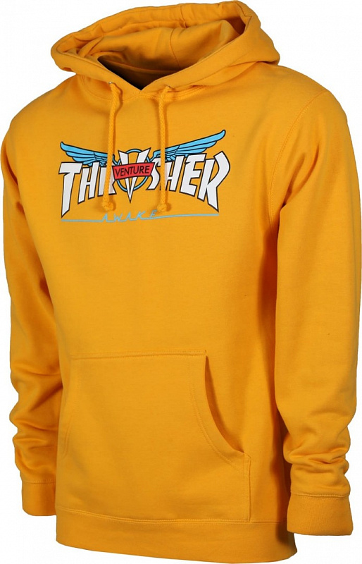 Худи THRASHER "VENTURE COLLAB" GOLD