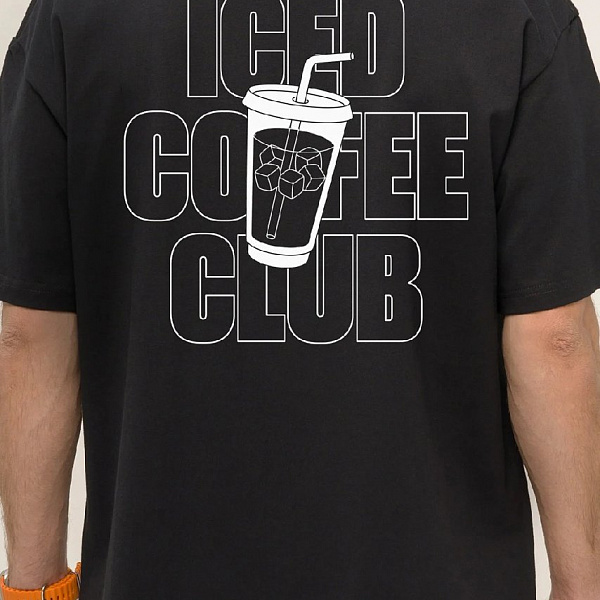 Футболка KUL'TURA "COFFEE", черный