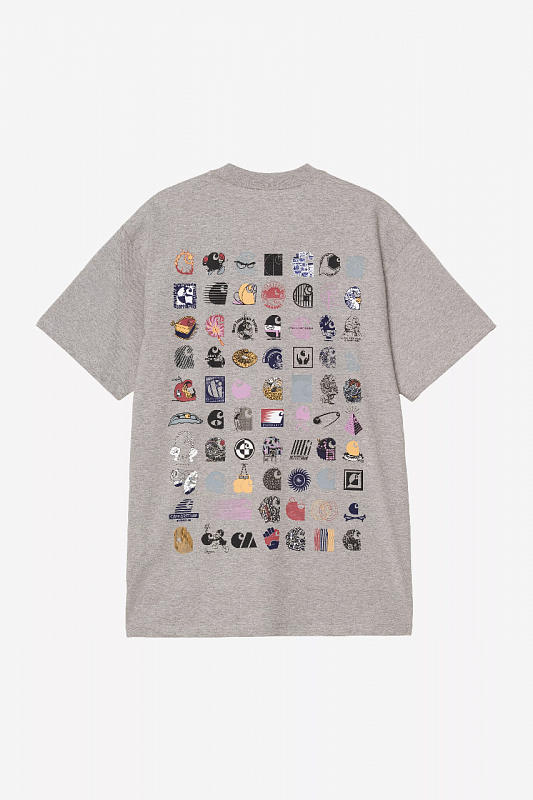 Футболка CARHARTT WIP S/S C Logo Archive T-Shirt GREY HEATHER