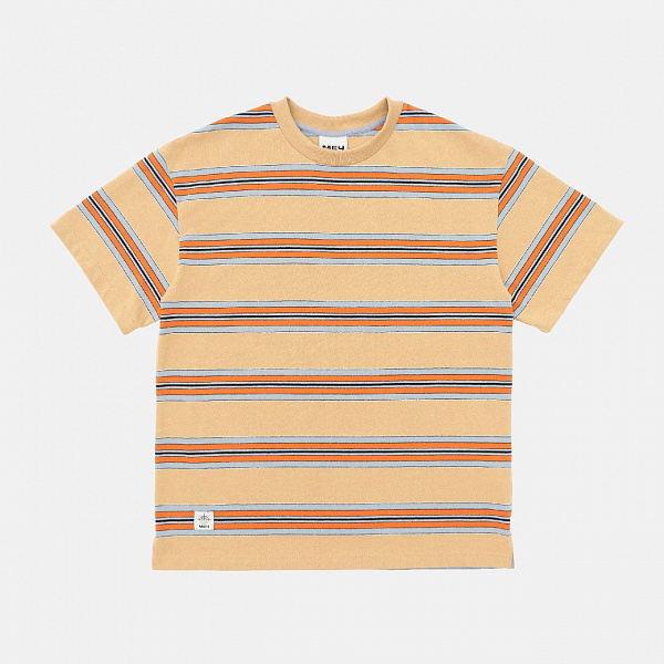 Футболка МЕЧ SS23 TS STRIPES Beige/Arctic/Orange Бежево/голубой